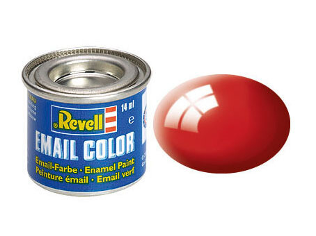Revell Enamel Color, Fiery Red, Gloss, 14ml, RAL 3000