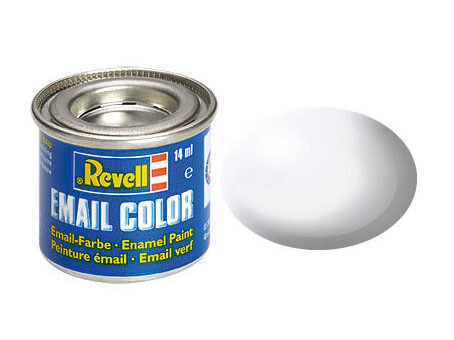 Revell Enamel  Color, White, Silk, 14ml, RAL 9010