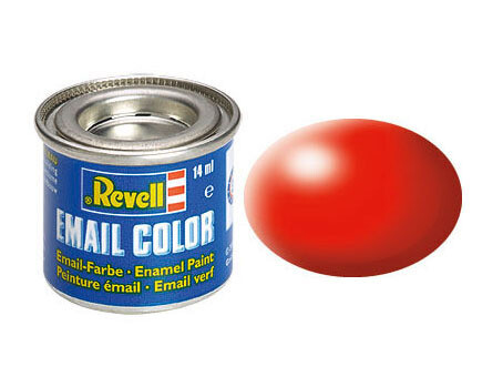 Revell Enamel Color, Luminous Red, Silk, 14ml, RAL 3024