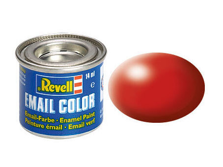 Revell Enamel Color, Fiery Red, Silk, 14ml, RAL 3000