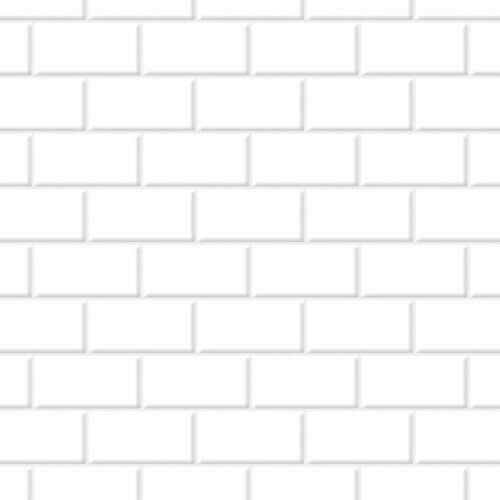 WHITE EMBOSSED METRO TILING