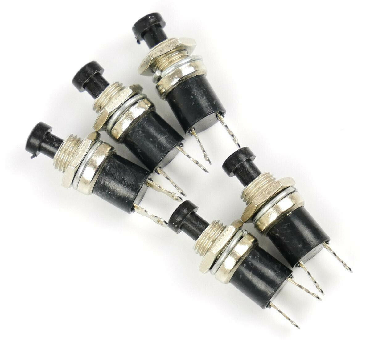 Gaugemaster GM513 Black Push to Make Switches (5)