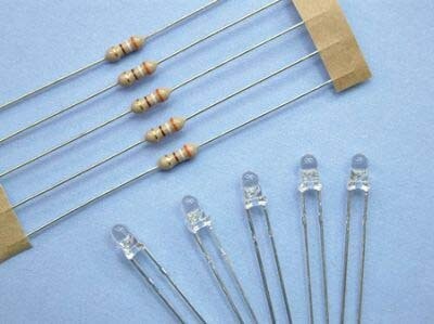 Expo A25210 Pack of 5 Clear 3mm LEDs