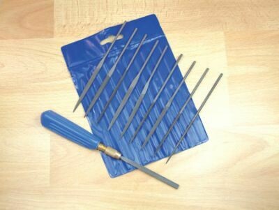Expo 10pc Needle File Set with handle