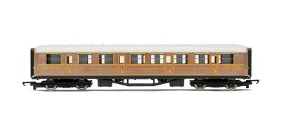 Hornby R4332 Railroad LNER Teak Composite Coach