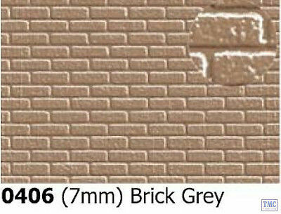 Plastikard 0406 7mm Brick Grey