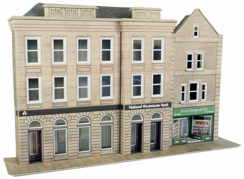 Metcalfe PO271 Low Relief Bank & Shop Kit