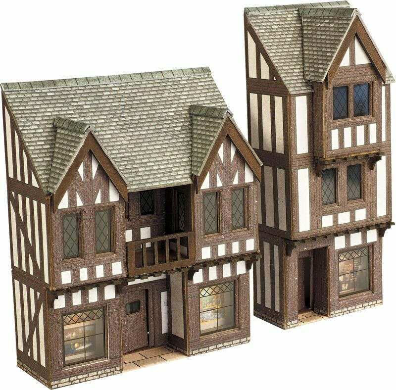 Metcalfe PN190 Low Relief Timber Framed Shop - Midi Kit