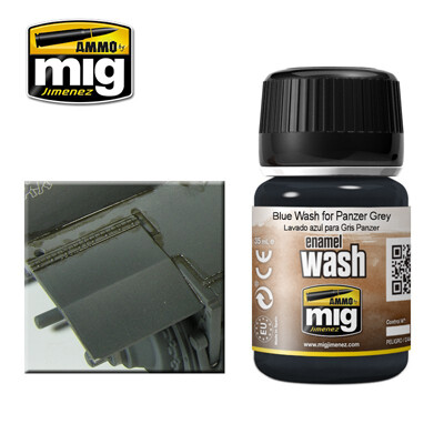 Ammo Mig Blue Wash for Panzer Grey