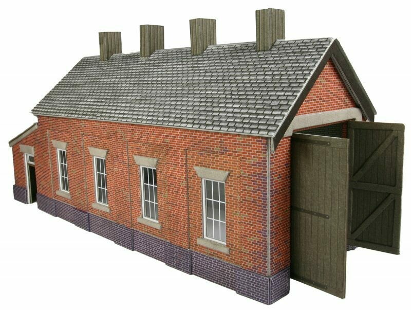 Metcalfe PO331 Single Engine Shed - Brick Kit