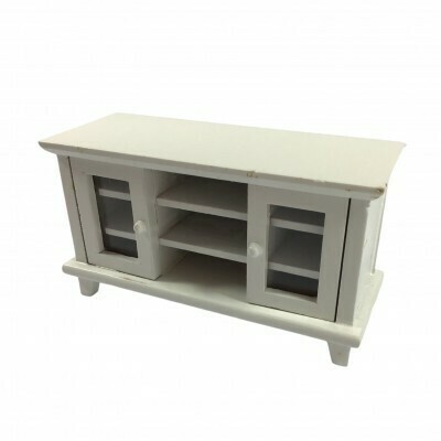 MODERN WHITE T.V CABINET