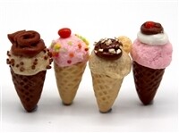 PACK OF 4 ICE CREAM CONES