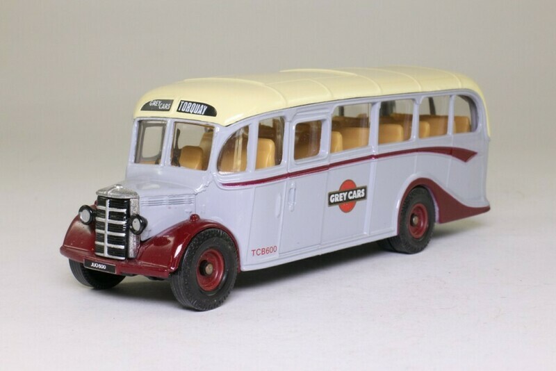 Corgi Bedford OB Coach - Grey Cars