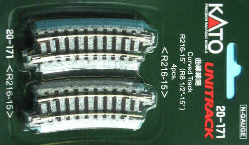 Kato 20-171 Curved Track 15 Degrees ( 4 )