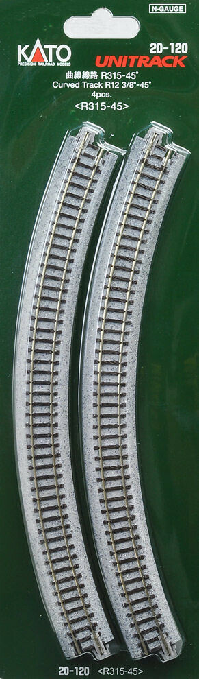 Kato 20-120 Curved Track 45 Degrees ( 4 )