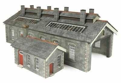 Metcalfe PN937 Double Track Engine Shed - Stone Kit