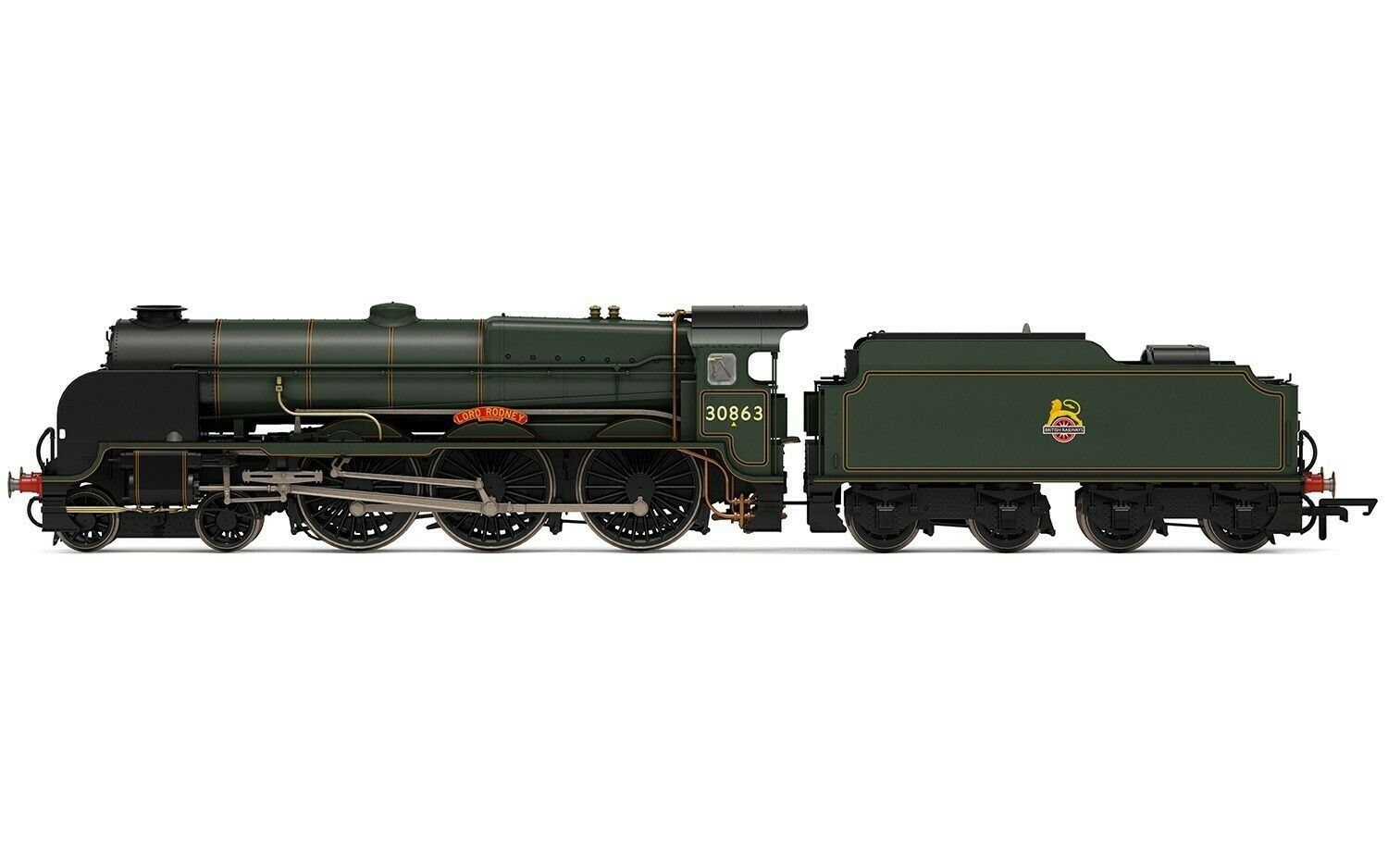 Hornby R3635 BR, Lord Nelson Class, 4-6-0, 30863 'Lord Rodney' - Era 4