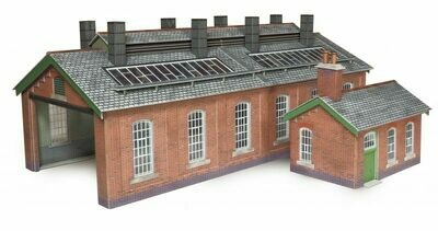 Metcalfe PO313 Double Track Engine Shed - Brick Kit
