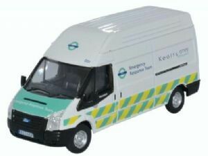 Oxford Diecast 76FT029 Ford Transit Mk 5 LWB High Roof Docklands Light Railway
