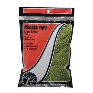 Woodland Scenics T63 Light Green Coarse Turf (bag)