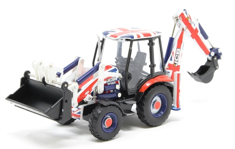Oxford Diecast 763CX002 JCB 3CX Eco Backhoe Loader Union Jack Livery