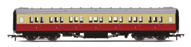 Hornby R4797 BR, Maunsell Corridor First Class, S7212S, in BR Crimson and Cream