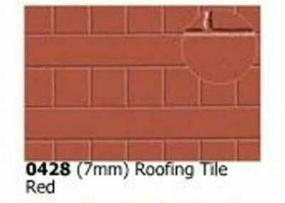 Plastikard 0428 7mm Roofing Tile Red