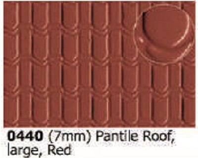 Plastikard 0440 Pantile Roof Large (Suitable for 7mm scale)