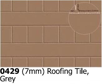 Plastikard 0429 7mm Roofing Tile Grey