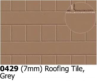 Plastikard 0429 7mm Roofing Tile Grey