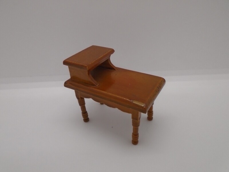 WOODEN TELEPHONE TABLE AND SEAT