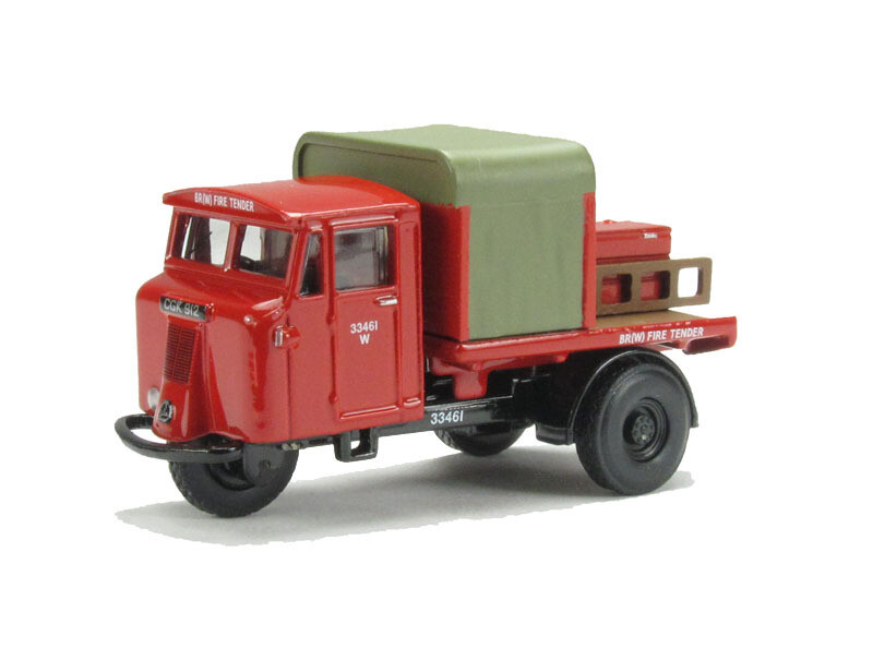 Oxford Diecast 76MH015 BR Rail Mechanical Horse Rigid Fire Tender