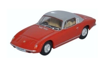 Oxford Diecast 76LE003 Lotus Elan Red And Silver