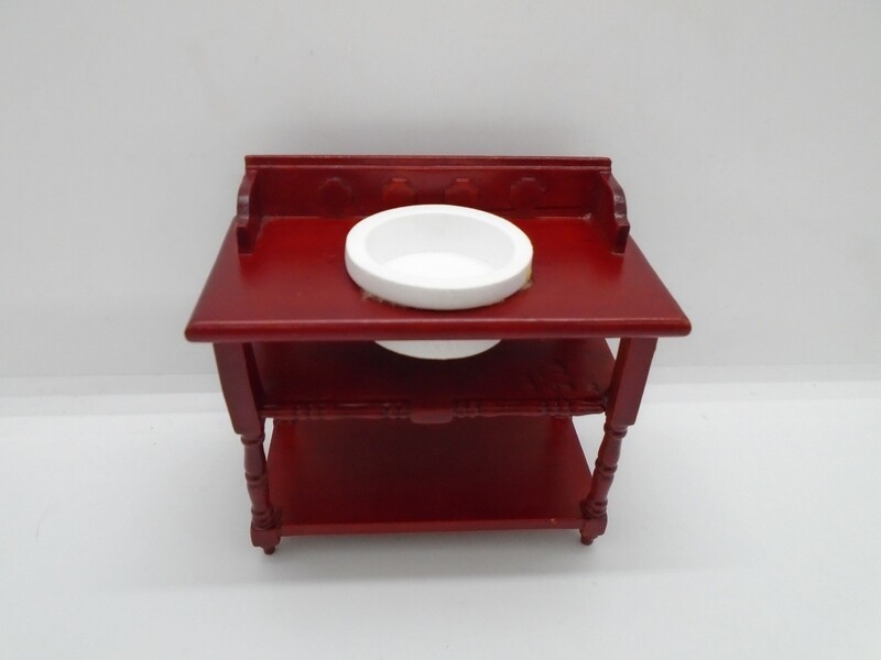 MAHOGANY WASH STAND WITH SINK
