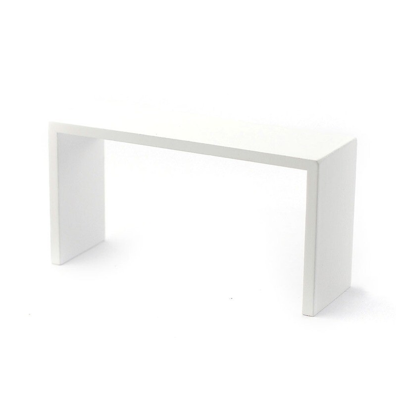 MODERN WHITE CONSOLE TABLE