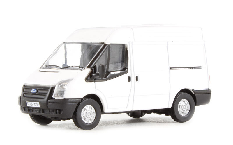 Oxford Diecast 76FT001 Ford Transit Medium Roof Frozen White