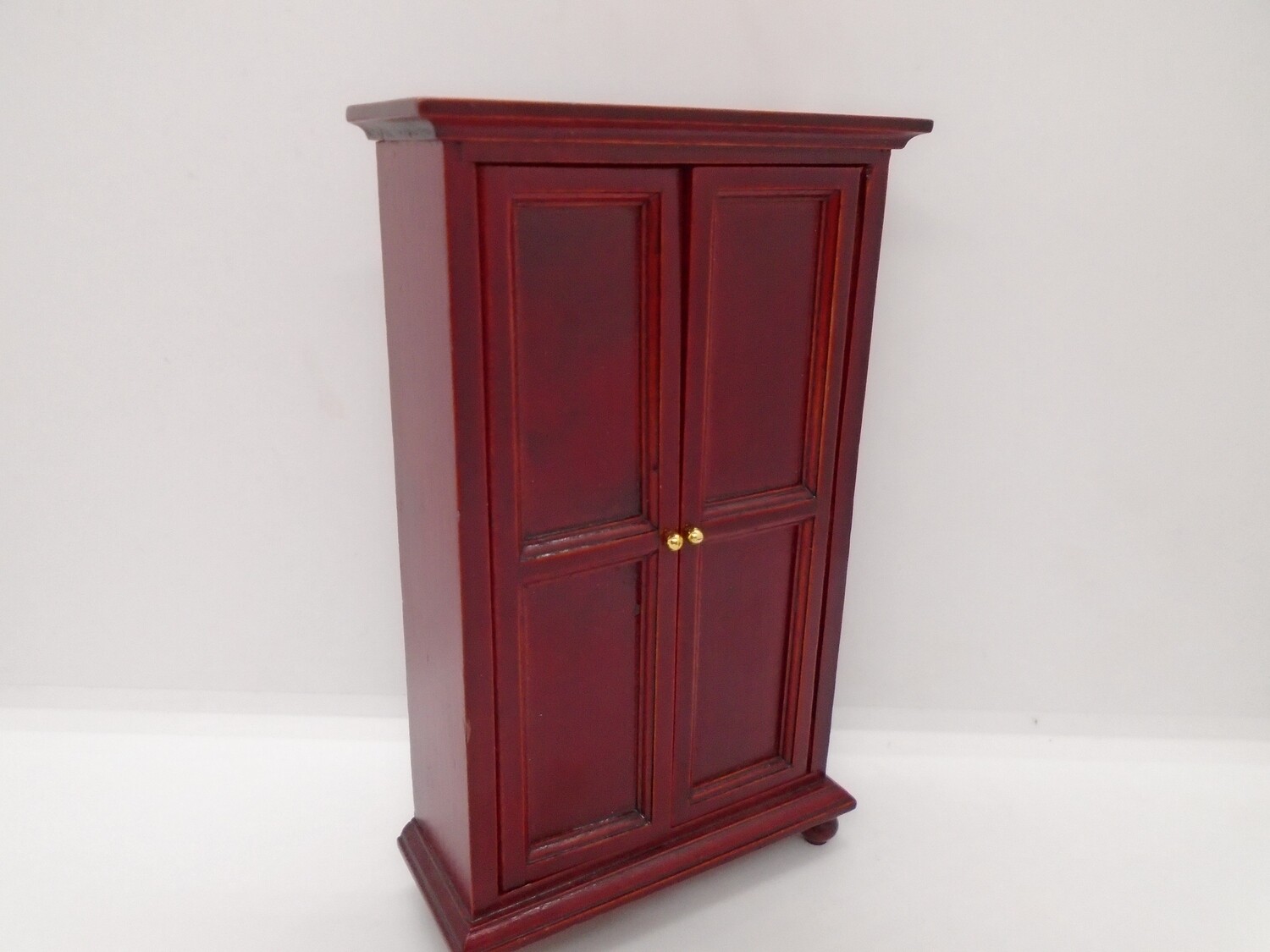 4 PANEL MAHOGANY DOUBLE WARDROBE