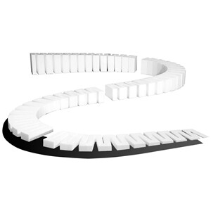 Woodland Scenics ST1411 4 percent x 2 feet Incline/Decline Set 0-4 inches in 8 feet