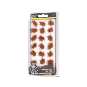 Woodland Scenics FS773 Peel n Place Red Flowering Tufts