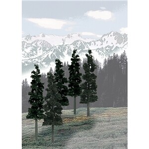 Woodland Scenics TR1582 6"-8" Ready Made Pine Trees  Value Pack