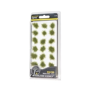 Woodland Scenics FS771 Peel n Place Medium Green Grass Tufts