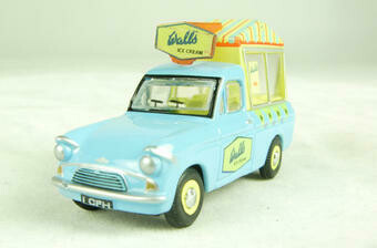 Oxford Diecast 76ANG002 Ford Anglia Walls Ice Cream Van