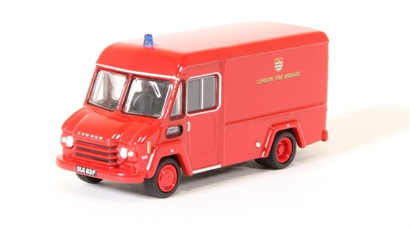 Oxford Diecast 76CWT003 Commer Walk Thru Van London Fire Brigade