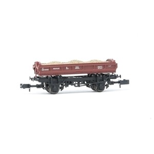 EFE Rail E87515 14T 'Mermaid' Side Tipping Ballast Wagon BR Departmental Gulf Red
