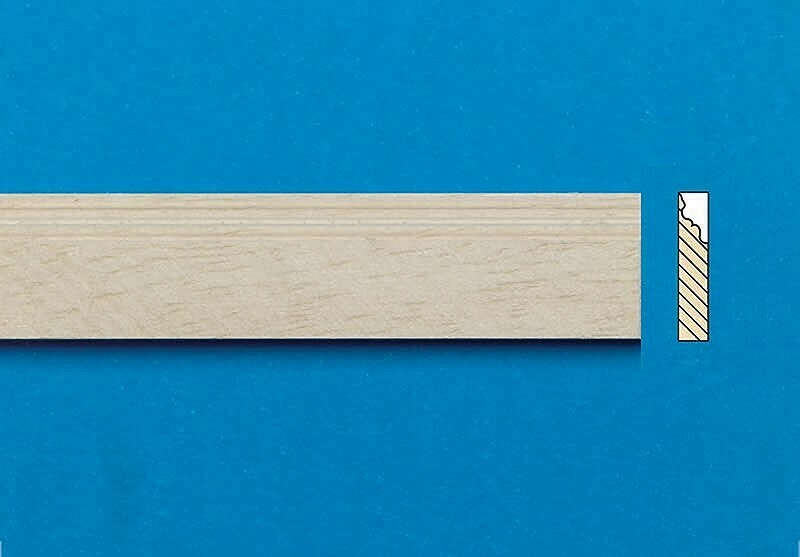 Lightwood Skirting Board, 6 pieces ,square cut 450 mm long