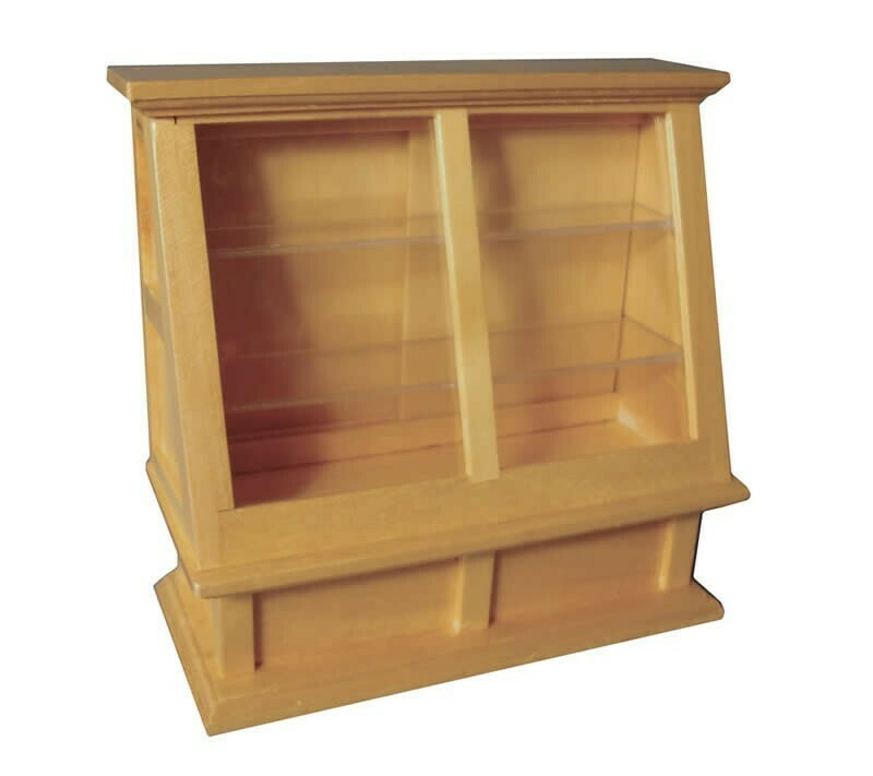 SHOP DISPLAY COUNTER WITH GLASS SHELVES