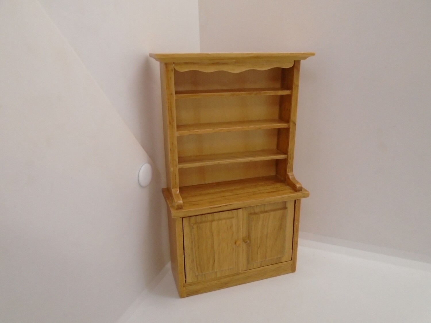 DOUBLE PINE DRESSER WITH CUPBAORD