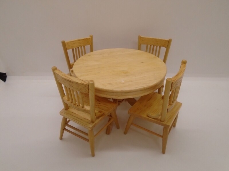 PINE TABLE AND 4 CHAIRS