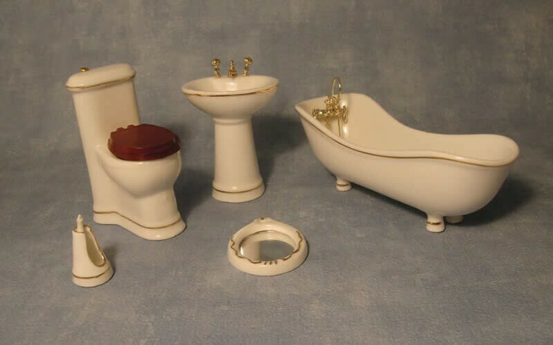 Elegant 'Savoy' Bathroom Set, 6 pcs