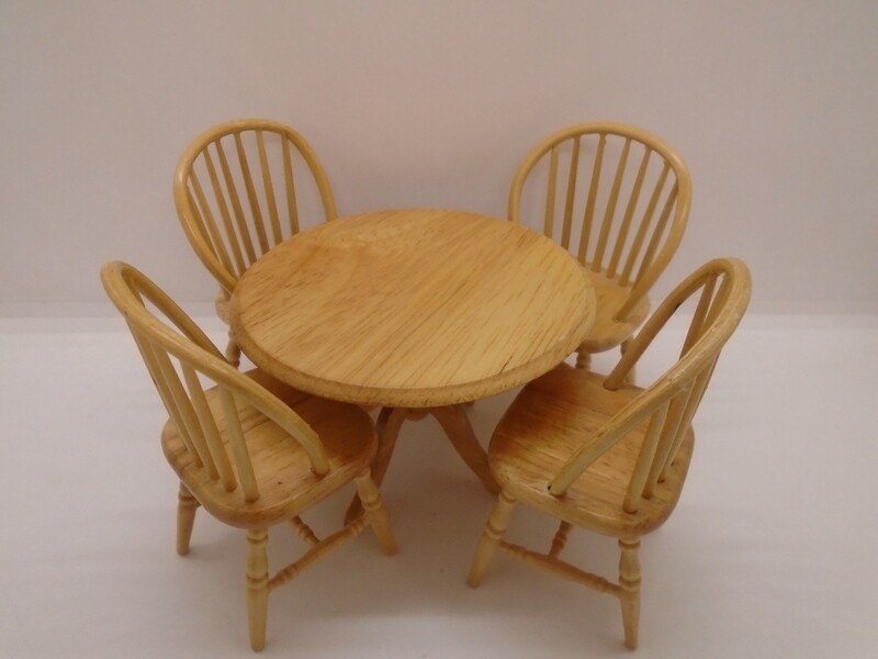 PINE TABLE AND 4 CHAIRS